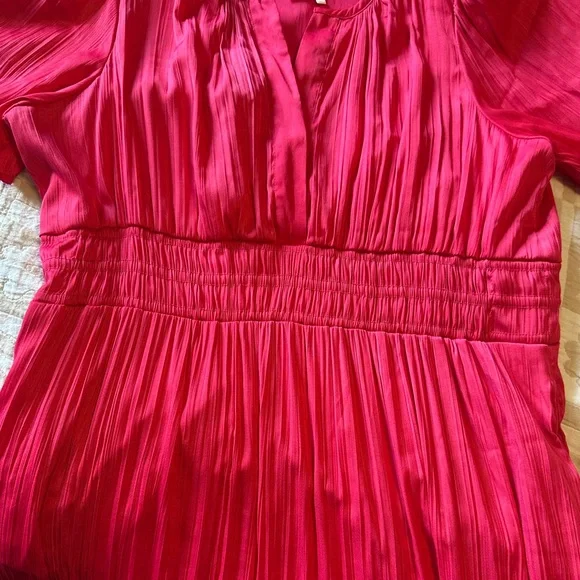 Anthropologie fuchsia pink midi dress - XL - Picture 5 of 9